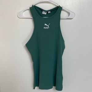 Puma Dark Green Workout Top